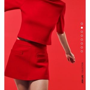 Red Zara Mini Skirt
